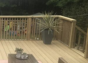 Example of our garden decking work.